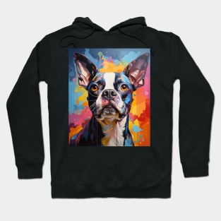 Boston Terrier Pop Art Hoodie